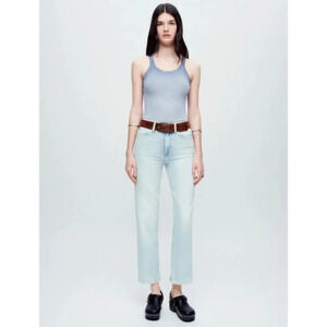 RE/DONE 70’s Crop Boot Cut Denim Jeans Calm Waters $285 msrp Size 30